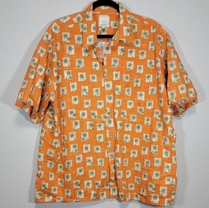 Saddlebred palm tree print Hawaiian shirt